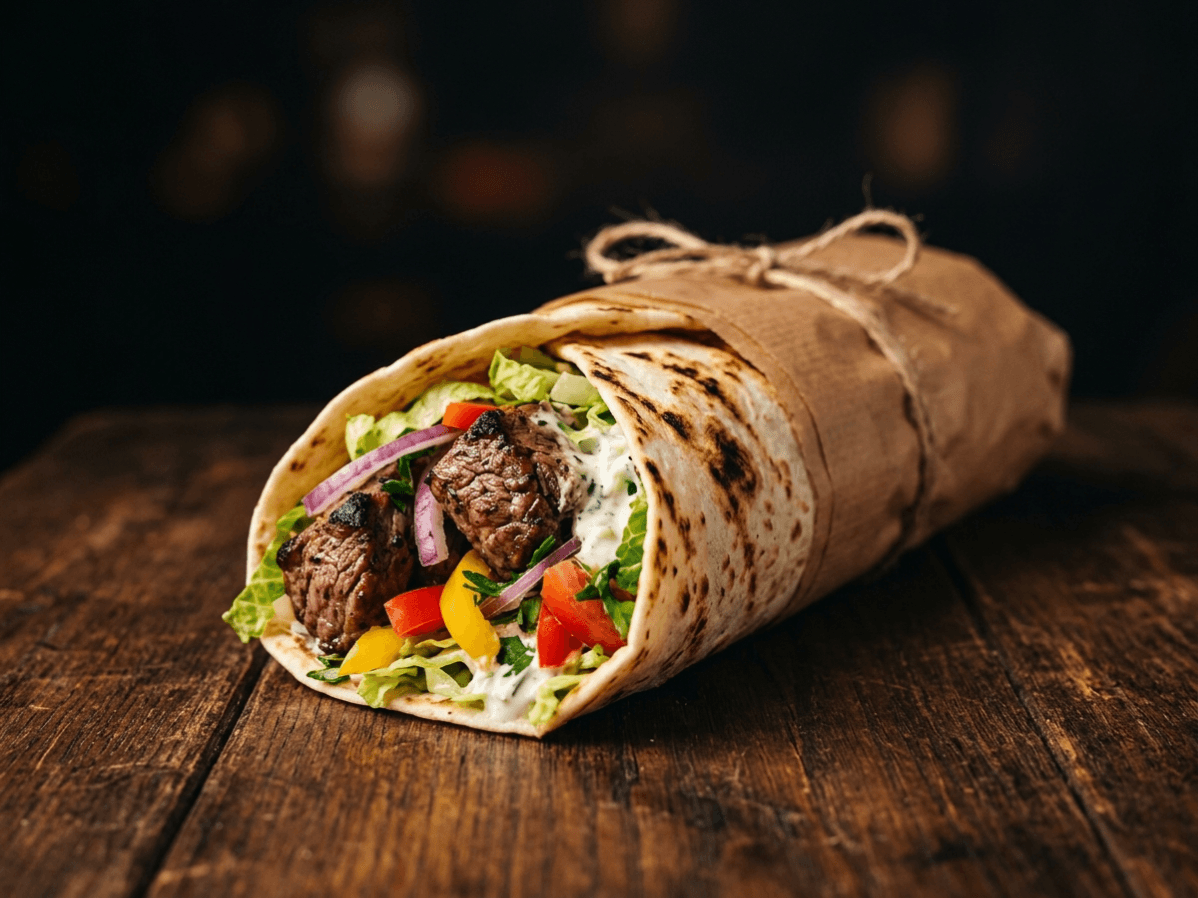 Beef Shish Wrap